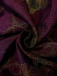 画像11: M1108Q Mint  女性用 紬  シルク（正絹）   紫色, 葉 【中古】 【USED】 【リサイクル】 ★★★★☆ (11)