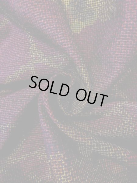 画像11: M1108Q Mint  女性用 紬  シルク（正絹）   紫色, 葉 【中古】 【USED】 【リサイクル】 ★★★★☆ (11)