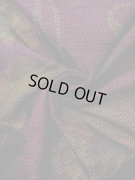 画像12: M1108Q Mint  女性用 紬  シルク（正絹）   紫色, 葉 【中古】 【USED】 【リサイクル】 ★★★★☆ (12)