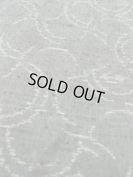 画像7: M1108U Mint  女性用 紬  シルク（正絹）  灰色がかった 緑色, 青海波 【中古】 【USED】 【リサイクル】 ★★★★☆ (7)