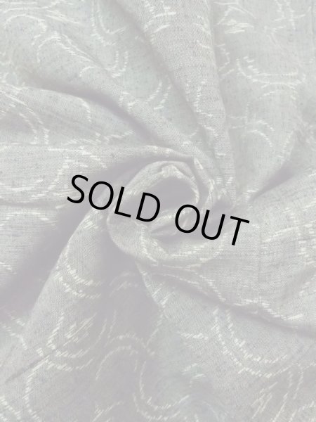 画像10: M1108U Mint  女性用 紬  シルク（正絹）  灰色がかった 緑色, 青海波 【中古】 【USED】 【リサイクル】 ★★★★☆ (10)