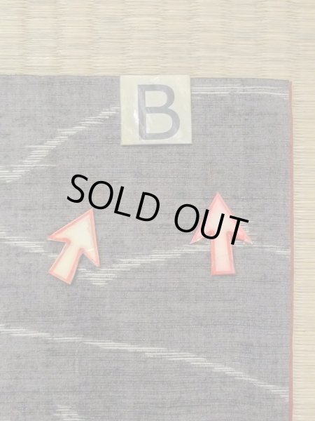 画像13: M1108W  女性用 小紋  シルク（正絹）  深い 灰色, 線 【中古】 【USED】 【リサイクル】 ★★☆☆☆ (13)