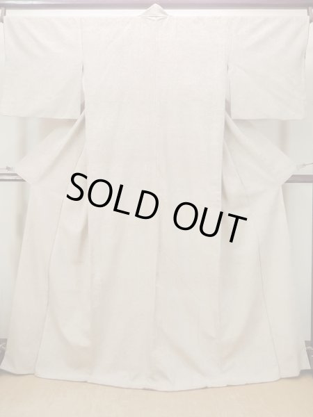 画像1: M1108X  女性用 紬  シルク（正絹）   ベージュ, ぼかし 【中古】 【USED】 【リサイクル】 ★★☆☆☆ (1)