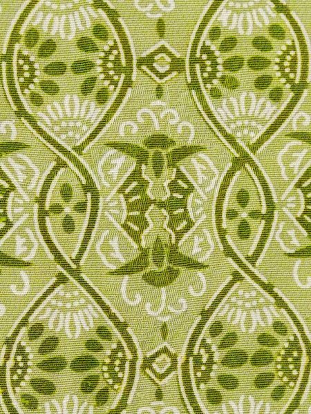 画像5: M1121D  女性用 羽織  シルク(正絹) 淡い 灰色がかった 緑色, 花 【中古】 【USED】 【リサイクル】 ★★★☆☆ (5)