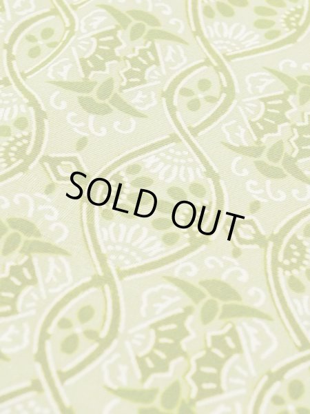 画像7: M1121D  女性用 羽織  シルク（正絹） 淡い 灰色がかった 緑色, 花 【中古】 【USED】 【リサイクル】 ★★★☆☆ (7)