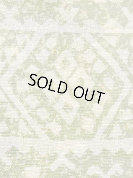 画像7: M1121F  女性用 羽織  シルク（正絹） 淡い 薄い 緑色, 三角 【中古】 【USED】 【リサイクル】 ★★☆☆☆ (7)