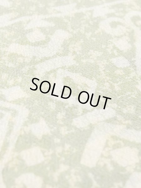 画像9: M1121F  女性用 羽織  シルク（正絹） 淡い 薄い 緑色, 三角 【中古】 【USED】 【リサイクル】 ★★☆☆☆ (9)