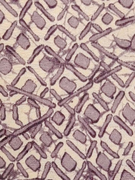 画像6: M1121I  女性用 羽織  シルク(正絹)  灰色がかった 紫色, 花 【中古】 【USED】 【リサイクル】 ★★☆☆☆ (6)