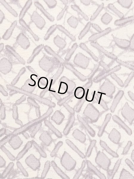 画像6: M1121I  女性用 羽織  シルク（正絹）  灰色がかった 紫色, 花 【中古】 【USED】 【リサイクル】 ★★☆☆☆ (6)