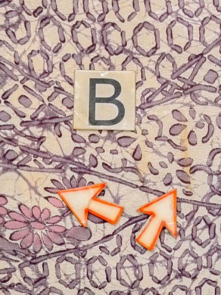 画像15: M1121I  女性用 羽織  シルク(正絹)  灰色がかった 紫色, 花 【中古】 【USED】 【リサイクル】 ★★☆☆☆ (15)