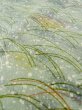 画像10: M1121K  女性用 羽織  シルク（正絹）  淡い 緑色, 芝草 【中古】 【USED】 【リサイクル】 ★★☆☆☆ (10)