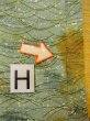 画像22: M1121K  女性用 羽織  シルク（正絹）  淡い 緑色, 芝草 【中古】 【USED】 【リサイクル】 ★★☆☆☆ (22)