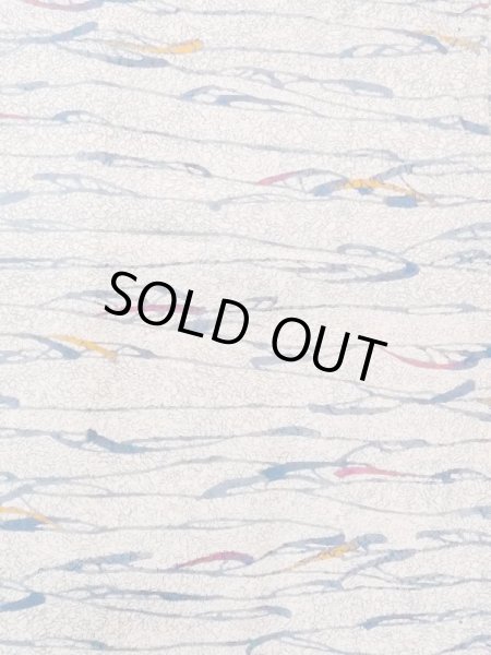 画像4: M1121L  女性用 羽織  シルク（正絹）   ベージュ, 抽象的模様 【中古】 【USED】 【リサイクル】 ★★★☆☆ (4)