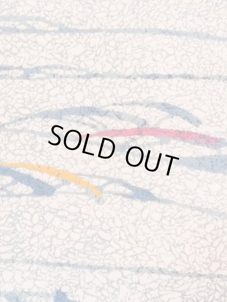 画像5: M1121L  女性用 羽織  シルク（正絹）   ベージュ, 抽象的模様 【中古】 【USED】 【リサイクル】 ★★★☆☆ (5)