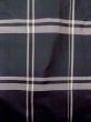 画像3: M1121M  女性用 羽織  シルク（正絹）   黒, チェック柄 【中古】 【USED】 【リサイクル】 ★★★☆☆ (3)