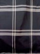 画像4: M1121M  女性用 羽織  シルク（正絹）   黒, チェック柄 【中古】 【USED】 【リサイクル】 ★★★☆☆ (4)