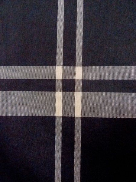 画像5: M1121M  女性用 羽織  シルク(正絹)   黒, チェック柄 【中古】 【USED】 【リサイクル】 ★★★☆☆ (5)