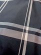 画像8: M1121M  女性用 羽織  シルク（正絹）   黒, チェック柄 【中古】 【USED】 【リサイクル】 ★★★☆☆ (8)