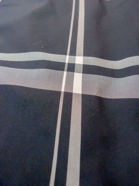 画像9: M1121M  女性用 羽織  シルク(正絹)   黒, チェック柄 【中古】 【USED】 【リサイクル】 ★★★☆☆ (9)