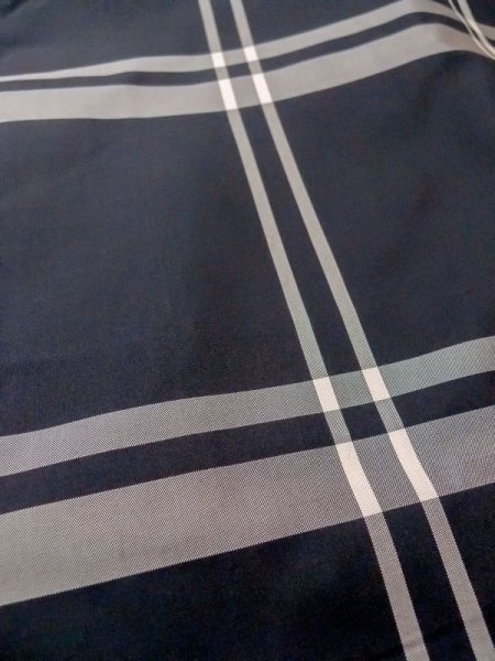 画像10: M1121M  女性用 羽織  シルク(正絹)   黒, チェック柄 【中古】 【USED】 【リサイクル】 ★★★☆☆ (10)