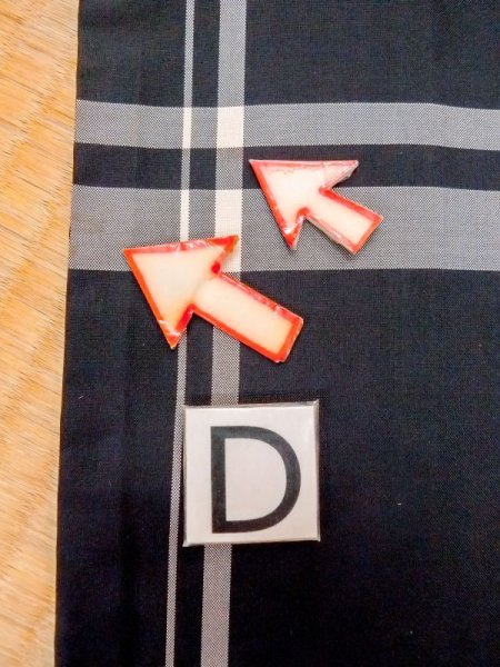 画像17: M1121M  女性用 羽織  シルク(正絹)   黒, チェック柄 【中古】 【USED】 【リサイクル】 ★★★☆☆ (17)