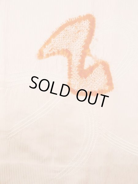 画像4: M1121N  女性用 羽織  シルク（正絹） 淡い 薄い 桃色, 鳥 【中古】 【USED】 【リサイクル】 ★★☆☆☆ (4)