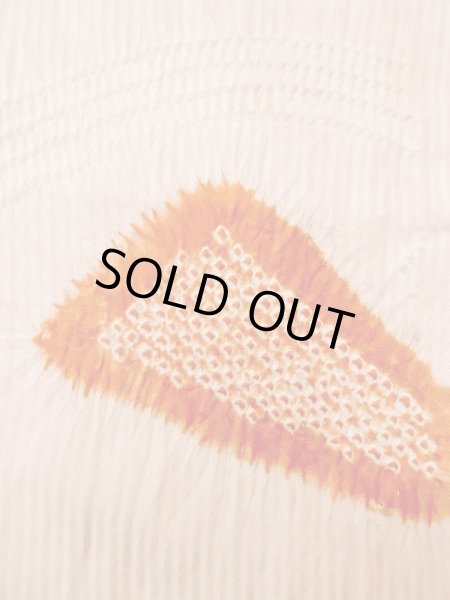 画像7: M1121N  女性用 羽織  シルク（正絹） 淡い 薄い 桃色, 鳥 【中古】 【USED】 【リサイクル】 ★★☆☆☆ (7)