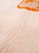 画像9: M1121N  女性用 羽織  シルク（正絹） 淡い 薄い 桃色, 鳥 【中古】 【USED】 【リサイクル】 ★★☆☆☆ (9)