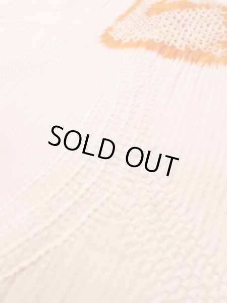 画像9: M1121N  女性用 羽織  シルク（正絹） 淡い 薄い 桃色, 鳥 【中古】 【USED】 【リサイクル】 ★★☆☆☆ (9)