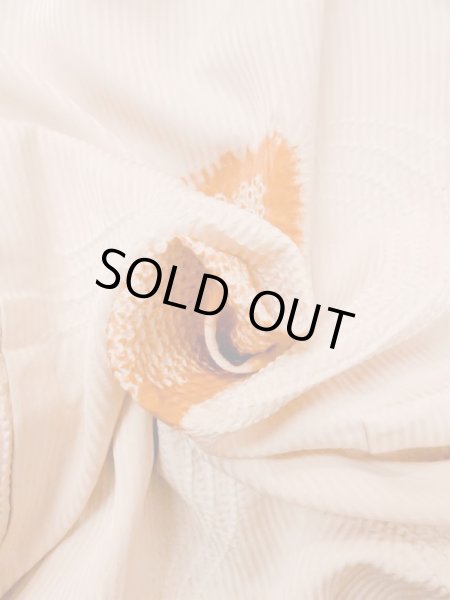 画像12: M1121N  女性用 羽織  シルク（正絹） 淡い 薄い 桃色, 鳥 【中古】 【USED】 【リサイクル】 ★★☆☆☆ (12)