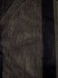 画像3: M1121T  女性用 羽織  麻   黒, 波 【中古】 【USED】 【リサイクル】 ★★★☆☆ (3)