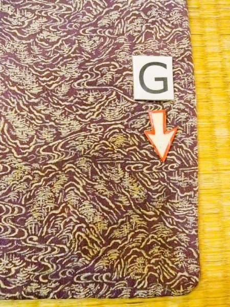 画像20: M1121U  女性用 羽織  シルク（正絹） 淡い 灰色がかった 紫色, 山 【中古】 【USED】 【リサイクル】 ★★☆☆☆ (20)