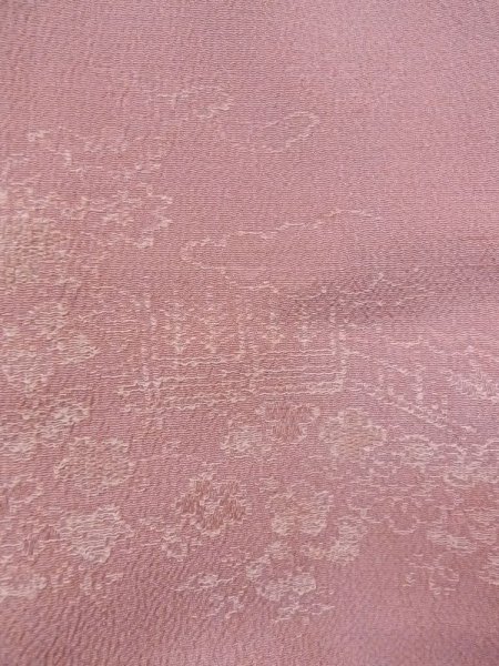 画像5: M1121W  女性用 羽織  シルク(正絹)  灰色がかった 桃色, 菊 【中古】 【USED】 【リサイクル】 ★★★☆☆ (5)