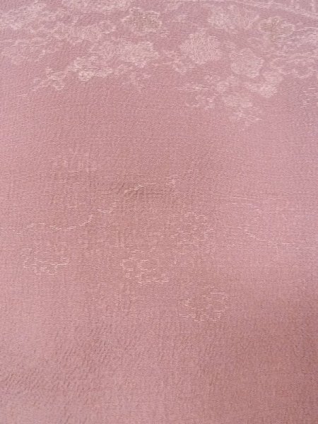 画像7: M1121W  女性用 羽織  シルク(正絹)  灰色がかった 桃色, 菊 【中古】 【USED】 【リサイクル】 ★★★☆☆ (7)