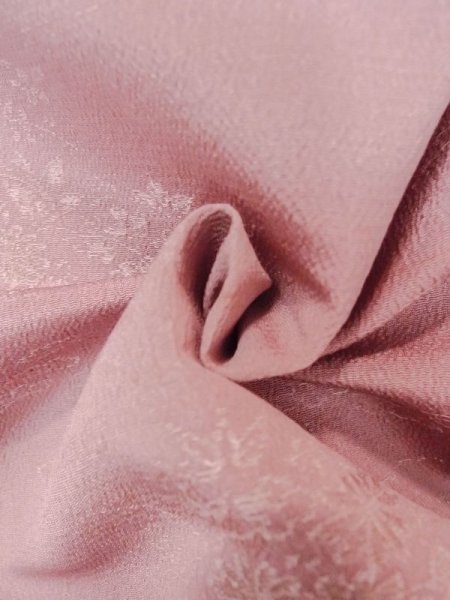 画像10: M1121W  女性用 羽織  シルク(正絹)  灰色がかった 桃色, 菊 【中古】 【USED】 【リサイクル】 ★★★☆☆ (10)