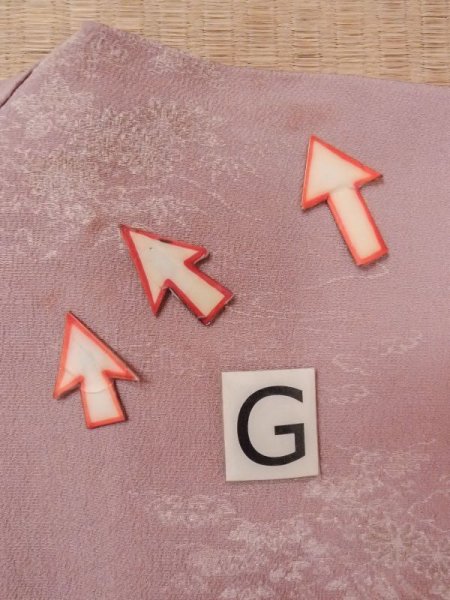 画像19: M1121W  女性用 羽織  シルク(正絹)  灰色がかった 桃色, 菊 【中古】 【USED】 【リサイクル】 ★★★☆☆ (19)