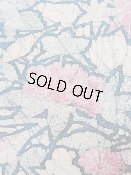 画像5: M1122C  女性用 羽織  シルク（正絹）   マルチカラー, ぼたん 【中古】 【USED】 【リサイクル】 ★★★☆☆ (5)