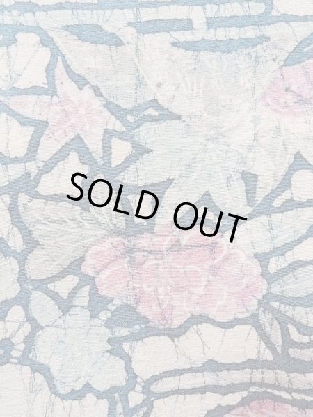 画像7: M1122C  女性用 羽織  シルク（正絹）   マルチカラー, ぼたん 【中古】 【USED】 【リサイクル】 ★★★☆☆ (7)