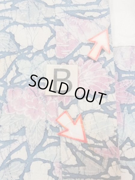 画像15: M1122C  女性用 羽織  シルク（正絹）   マルチカラー, ぼたん 【中古】 【USED】 【リサイクル】 ★★★☆☆ (15)