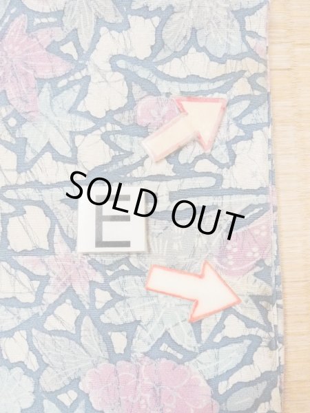 画像18: M1122C  女性用 羽織  シルク（正絹）   マルチカラー, ぼたん 【中古】 【USED】 【リサイクル】 ★★★☆☆ (18)