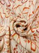 画像12: M1122D  女性用 羽織  シルク（正絹）   アイボリー, 花 【中古】 【USED】 【リサイクル】 ★★★☆☆ (12)
