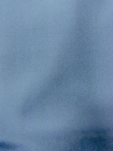 画像7: M1128E  男性用襦袢  シルク（正絹）  灰色がかった 水色, チェック柄 【中古】 【USED】 【リサイクル】 ★★★☆☆ (7)