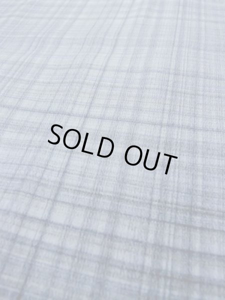 画像8: M1128E  男性用襦袢  シルク（正絹）  灰色がかった 水色, チェック柄 【中古】 【USED】 【リサイクル】 ★★★☆☆ (8)