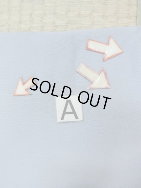 画像14: M1128E  男性用襦袢  シルク（正絹）  灰色がかった 水色, チェック柄 【中古】 【USED】 【リサイクル】 ★★★☆☆ (14)