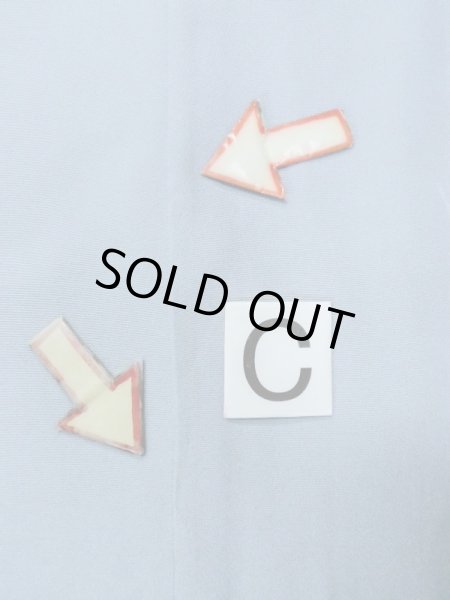 画像16: M1128E  男性用襦袢  シルク（正絹）  灰色がかった 水色, チェック柄 【中古】 【USED】 【リサイクル】 ★★★☆☆ (16)