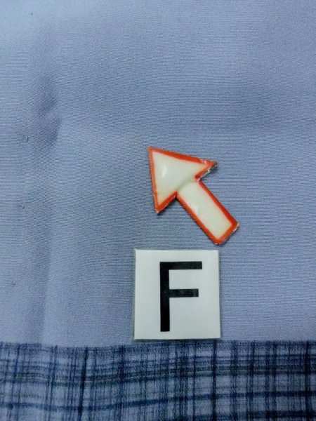 画像19: M1128E  男性用襦袢  シルク（正絹）  灰色がかった 水色, チェック柄 【中古】 【USED】 【リサイクル】 ★★★☆☆ (19)