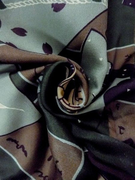 画像12: M1128F  男性用襦袢  シルク(正絹)   緑色, 寺 【中古】 【USED】 【リサイクル】 ★★☆☆☆ (12)