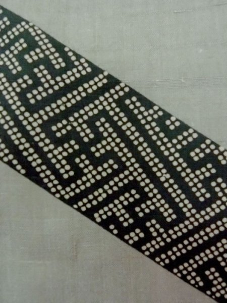 画像7: M1128I  男性用襦袢  シルク(正絹)  灰色がかった 緑色, 虎 【中古】 【USED】 【リサイクル】 ★★☆☆☆ (7)