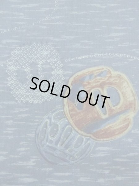 画像7: M1128J  男性用襦袢 鍔柄 ウール   青, 鳥 【中古】 【USED】 【リサイクル】 ★☆☆☆☆ (7)