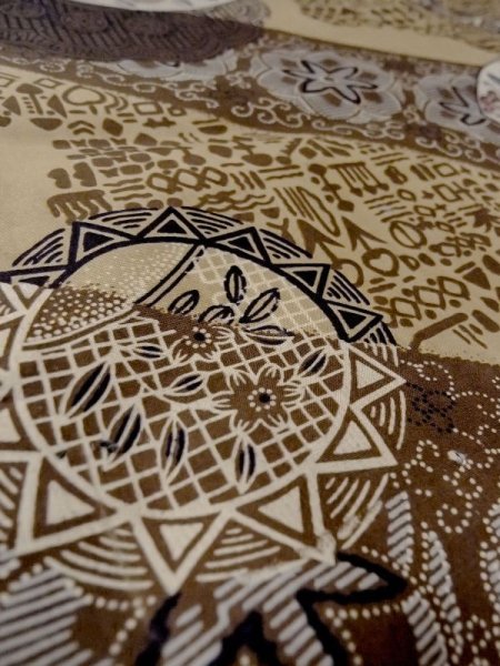 画像10: M1128N  男性用襦袢  綿   茶色, 花 【中古】 【USED】 【リサイクル】 ★☆☆☆☆ (10)